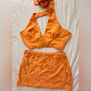 Forever 21 orange set